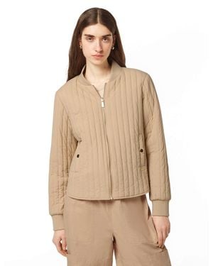 Scotch & Soda Reversible Quilted Bomber - Natural