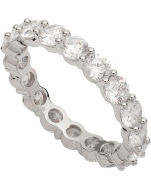 Givenchy Cubic Zirconia Silver-tone Mixed Metal Ring - Metallic