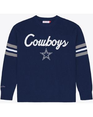 Mitchell & Ness Dallas Cowboys Head Coach Sweater - Blue