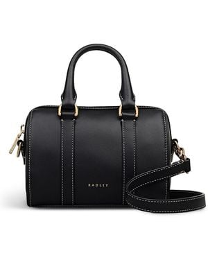 Radley Noble Alley Mini Zip Top Grab Handbag - Black