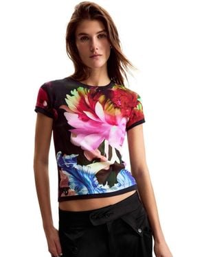 Desigual Designed T-shirt - Red
