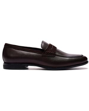 Carlos By Carlos Santana Leon Penny Loafers - Black