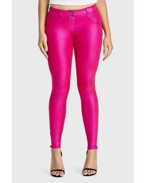 Freddy Mid-rise Sculpting Skinny Disco Pants - Pink