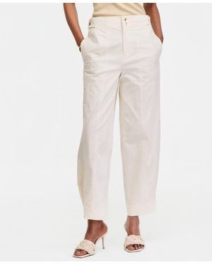 INC International Concepts Studded Tapered Pants - White