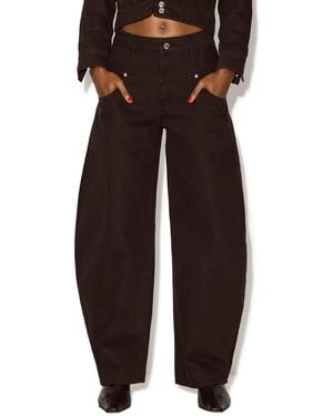 Steve Madden Tribeca High-waisted Wide-leg Jeans - Black