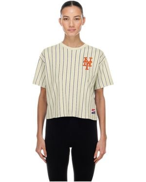 KTZ New York Mets Throwback Boxy T-shirt - White