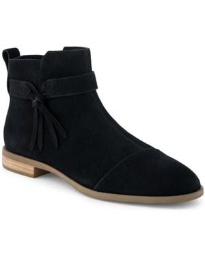 TOMS Stacey Almond Toe Booties - Black