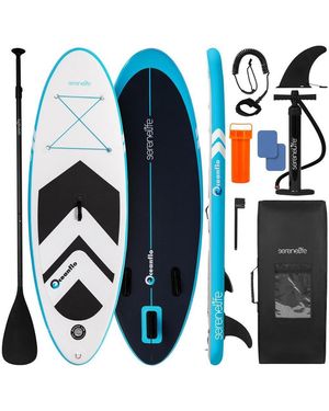 SereneLife Free-flow Welded Inflatable Kids Stand-up Paddle-board - Blue