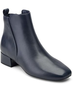 Easy Spirit Dale Low Block Heel Booties - Blue