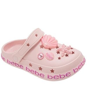 Bebe Big Girls Lightweight Eva Clogs Slip - Pink