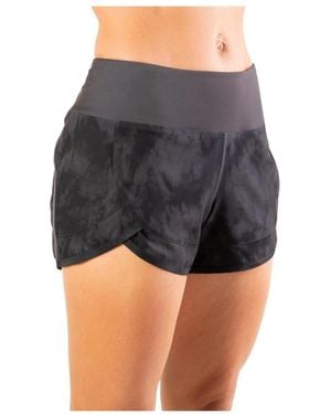 FURLING 3 Inch Lightweight Workout Running Shorts With Mesh Liner Zip Pocket - Gray