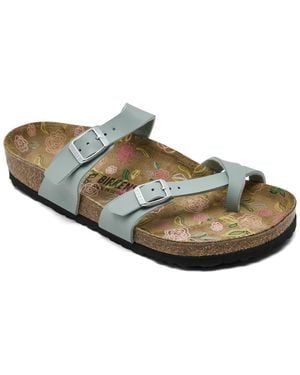 Birkenstock Mayari Birko-flor Nubuck Floral Footbed Sandals From Finish Line - Multicolor