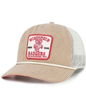 '47 And Wisconsin Badgers Cordlandia Hitch Adjustable Hat - Pink