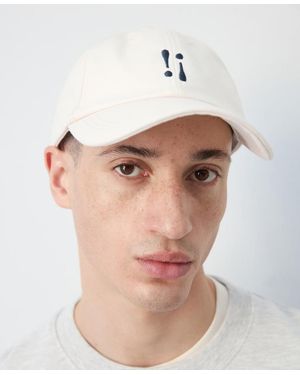 Mango Embroidered Cotton Cap - Natural