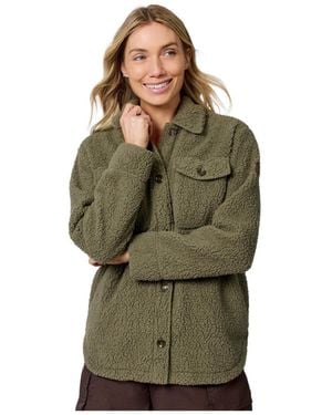 Free Country High Pile Shacket - Green