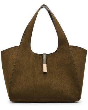 Anne Klein Extra-large Work Laptop Sleeve Tote Handbag - Brown