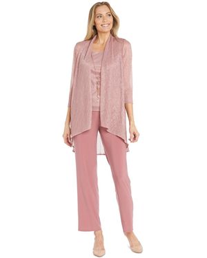 R & M Richards 3-pc. Metallic Jacket - Pink