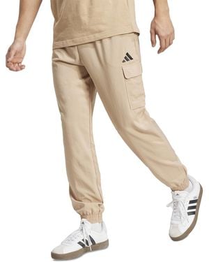 adidas Essentials Small Logo Cargo Pants - Natural