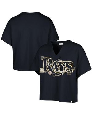 '47 X Tampa Bay Rays Oversized Notch Neck T-shirt - Blue
