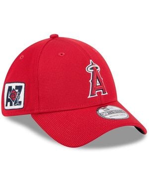 KTZ Los Angeles Angels 2025 Spring Training 39thirty Flex Hat - Red