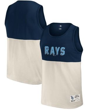 Fanatics Darius Rucker Collection By Navy Tampa Bay Rays Color Block Tank Top - Blue