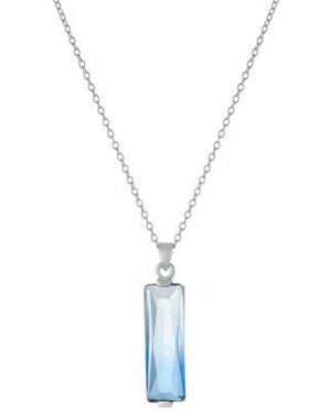 Macy's Giani Bernini Crystal Rectangle Jewelry Collection - Metallic