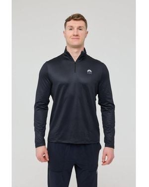 OOSC Elite Activewear 1/4 Zip Top T-shirts - Blue