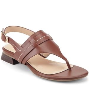 Rockport Ofera Low Block Heel Thong Slingback Sandals - Pink
