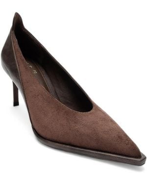 Prologue Shoes Meadow Pointed Toe Stiletto Pump - Brown