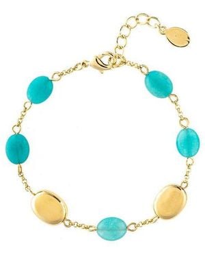 Rivka Friedman 18k Gold Plated Bead Bracelet - Black