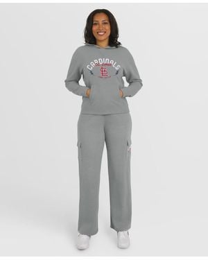 WEAR by Erin Andrews 2-piece St. Louis Cardinals Waffle-knit Long-sleeve Hoodie & Lounge Pant Set - Gray