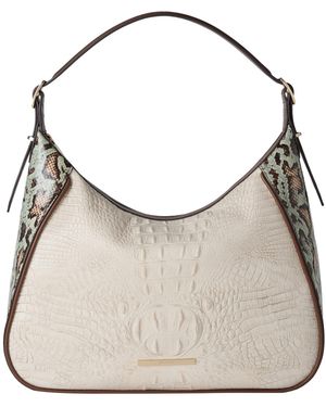 Brahmin Edie Genoa Large Shoulder Bag - Gray