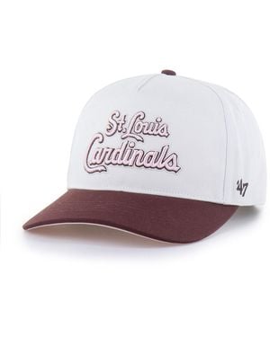 '47 And Stone/burgundy St. Louis Cardinals Love Letter Adjustable Hitch Hat - White