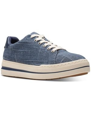 Clarks Cloudsteppers Audreigh Sun Lace-up Platform Sneakers - Blue