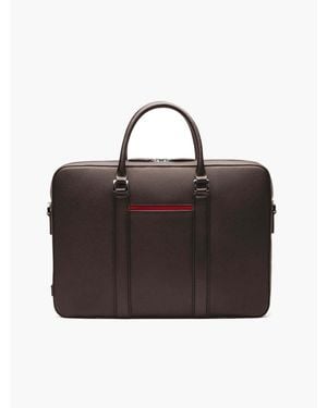 Maverick & Co Manhattan Leather Briefcase - Brown