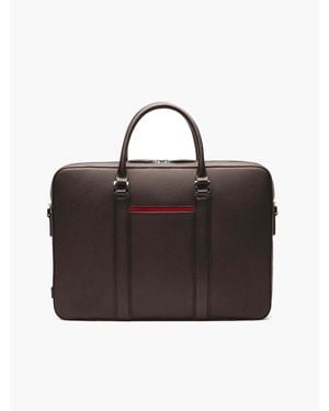 Maverick & Co Manhattan Leather Briefcase - Brown