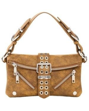 Desigual Small Faux Leather Bag - Metallic
