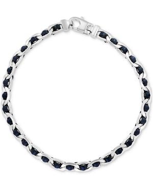 Effy Effy Leather Woven Link Bracelet - Metallic