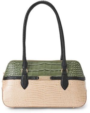 Brahmin Jennifer Hawthorn Medium Satchel Handbag - Metallic
