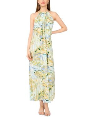 Msk Halter Neck Long Maxi Dress - Metallic