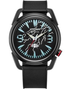 Citizen Eco-drive Marvel Venom Lethal Protector Polyurethane Strap Watch 42mm Box Set - Black