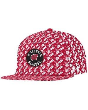 Under Armour Wisconsin Badgers Gameday Armourfuse Snapback Hat - Red