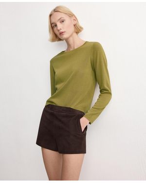 Mango Long-sleeve Knitted Sweater - Green