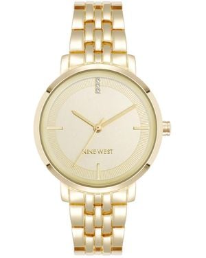 Nine West Anne Klein Quartz Premium Metal Alloy Watch - Metallic