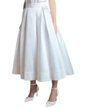 Coast Bridal Pleated Midi Skirt - Blue