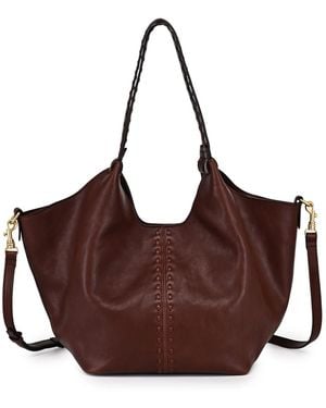 Old Trend Magnolia Handwoven Small Tote Bag - Brown