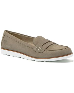 Lands' End Comfort Lug Sole Suede Loafers - Gray