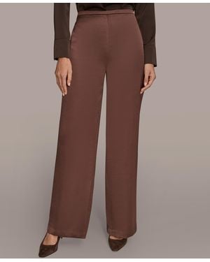Donna Karan Wide Leg Pants - Brown
