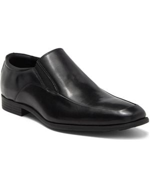 Gordon Rush Jackson Dress Leather Double Gore Slip-on Venetian Loafer - Black