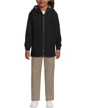 Lands' End Girls Rain Jacket - Black